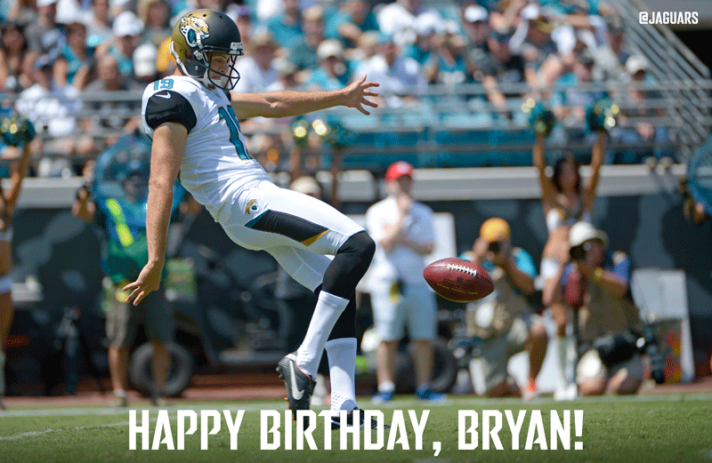 Jaguars: to wish Bryan Anger a Happy Birthday!  