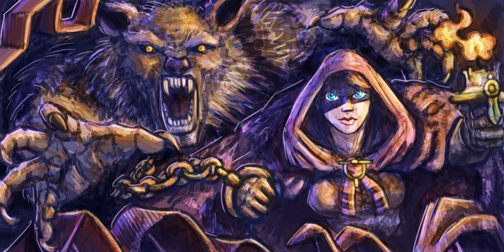 squaredmotion's tweet image. Speed paintings: #Day5. Theme: #Werewolf. #Inktober #Drawlloween