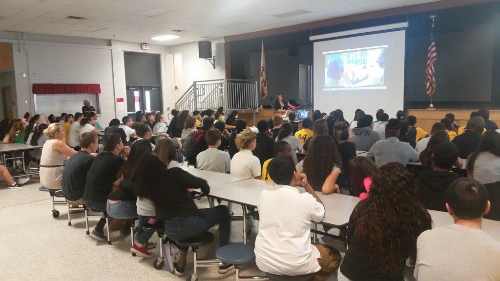 webbmsgr7's tweet photo. Webb Spiders learning about magnet high school opportunities available to them at Tampa Bay Technical High School! http://t.co/QhRLgKhaz6