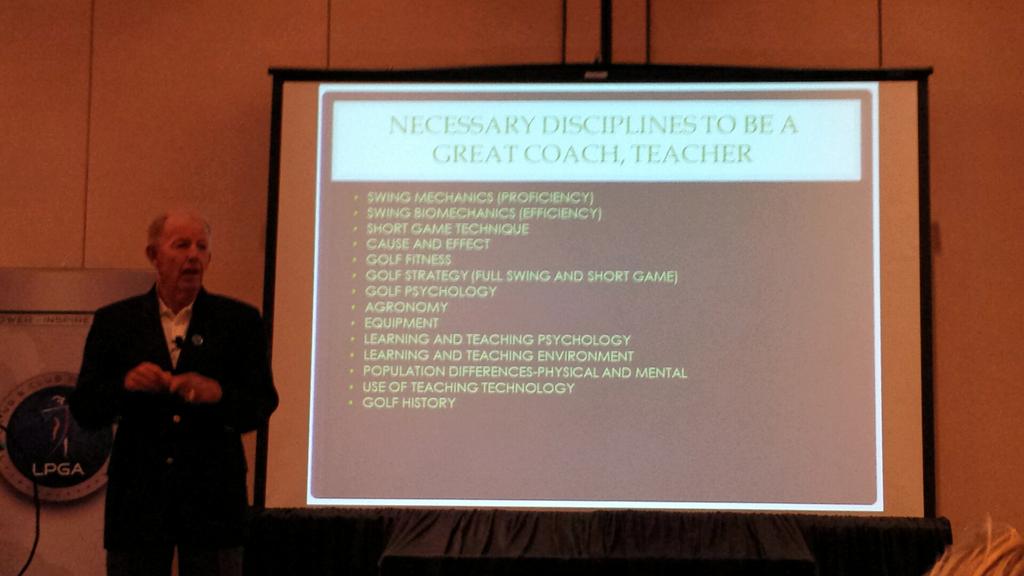 thegolfnancy's tweet image. The Great Chuck Cook.  LPGA National Summit @LPGA @lpgateachers #learningisgood