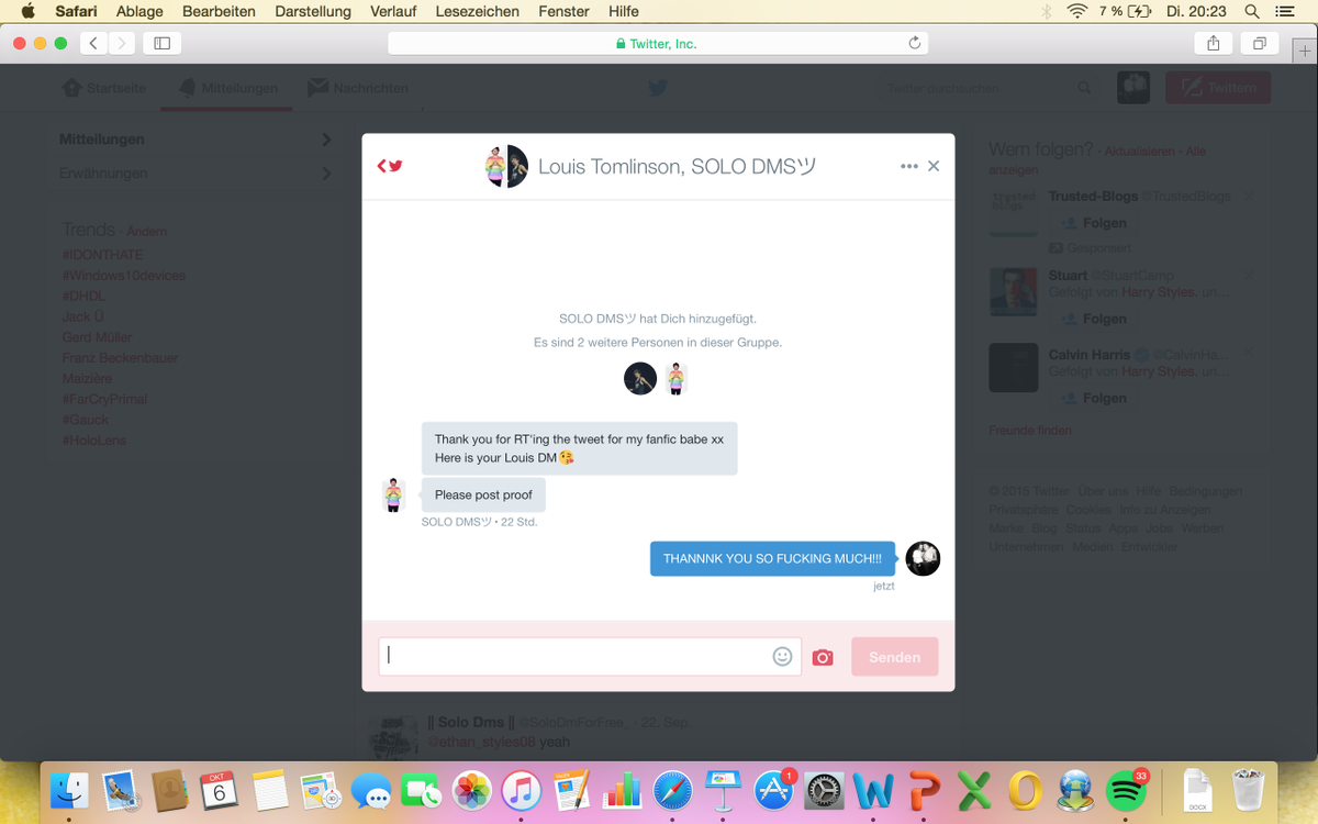 ethan_styles08's tweet photo. @DreamCapturer Thank you soon much loveeee :* :* :* http://t.co/5D6E4sdbhe