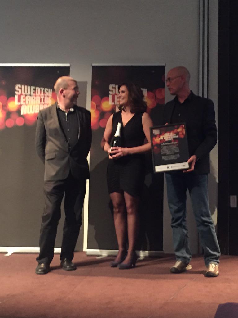 SLAward's tweet photo. @arbformedlingen får årets utmärkelse för enastående insats! #LearningAwards15 http://t.co/gxoBiuPBrY