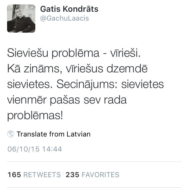 Sieviešu Problēmas tweet media