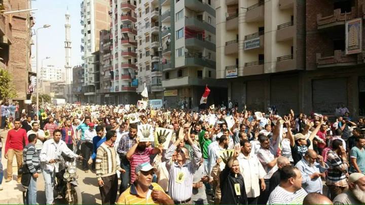 طوفاااان مسيرة ش الشعراوى متفرع من الشارع الجديد في شبرا الخيمة
6/10/2013