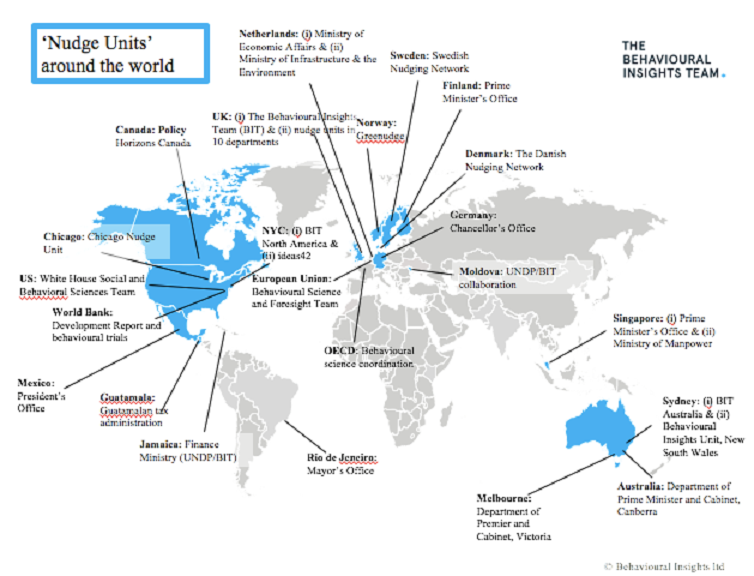 katy_milkman's tweet photo. Nudge units launching around the world: behavioral science is thriving in govt! @B_I_Tweets @R_Thaler @CassSunstein http://t.co/oFFweVRHjq