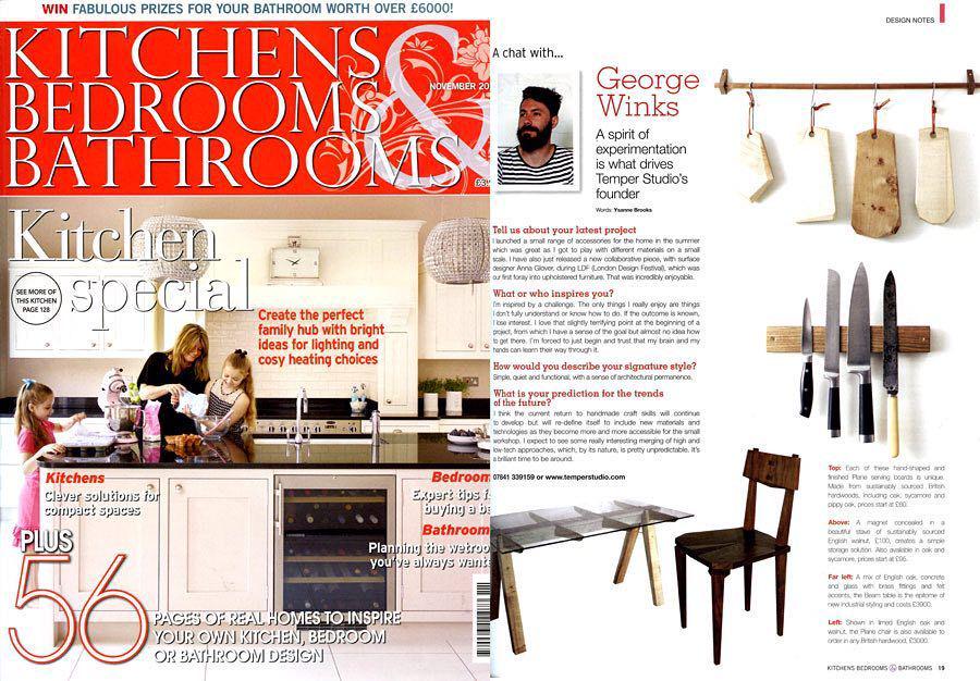 TemperStudio's tweet photo. A little interview in Kitchens, Bedrooms & Bathrooms mag, out now! #temperstudio http://t.co/mCtMuawYiW http://t.co/edH25wGbPQ