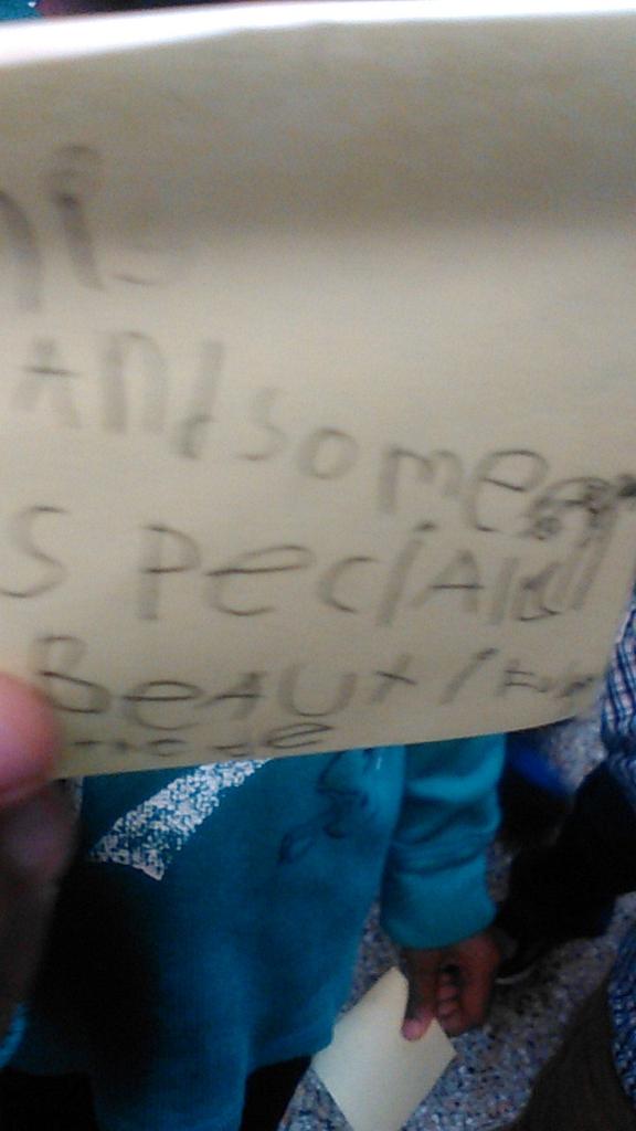 larblum76's tweet photo. EVERYONE IS AWESOME! Messages in the mirror @CLETS_STAT  #JustStopItBCPS http://t.co/3xqCC36o0F