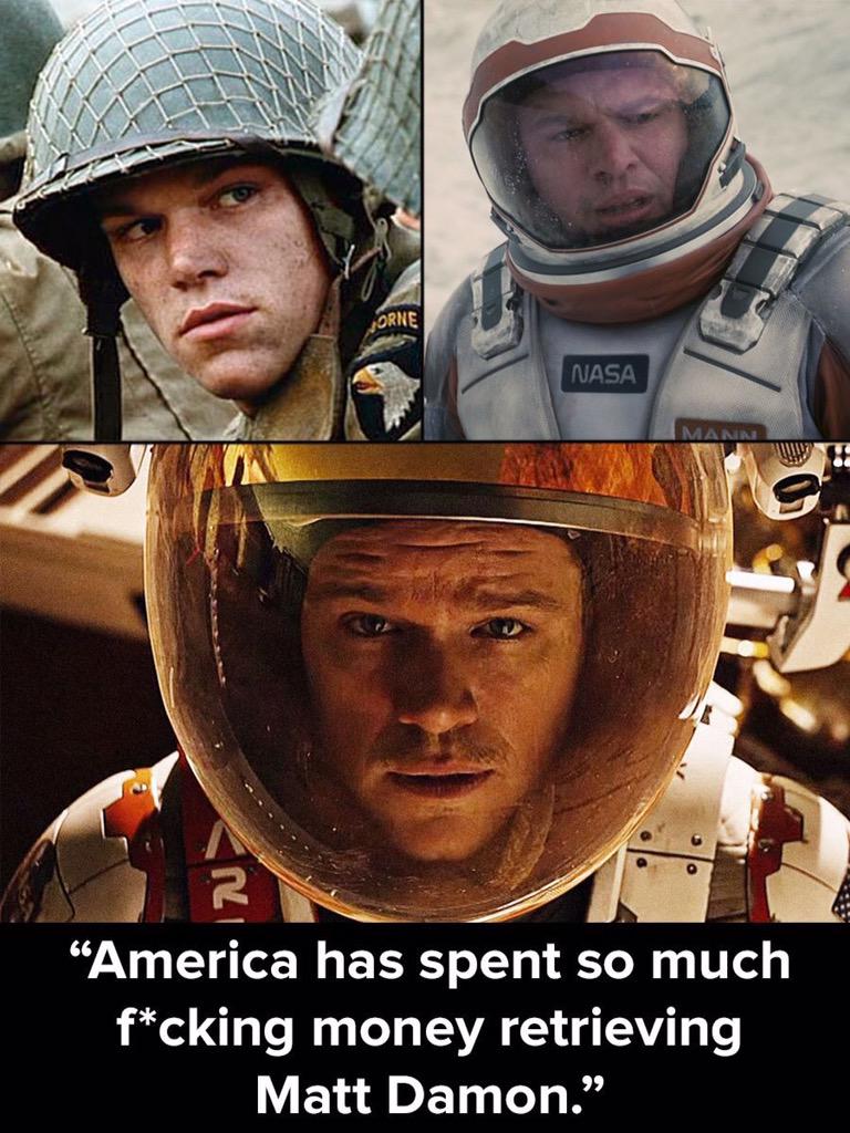 Funny Memes Saving Private Ryan Interstellar The Martian Http T Co Fewyozpdx9