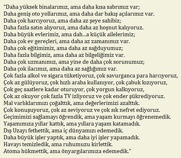 HergunYeniBilg's tweet photo. Amerikalı komedyen George Carlin günümüz yaşamını şöyle değerlendirmiştir. http://t.co/lqozUP21Hg