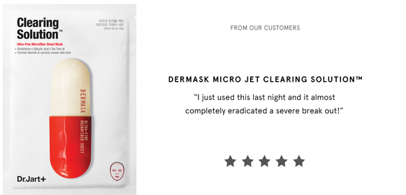 DrJartUS's tweet photo. Trouble-prone complexions rejoice! Our #Dermask Clearing Solution soothes redness + inflammation for luminous skin. http://t.co/1DDOaj2QyY
