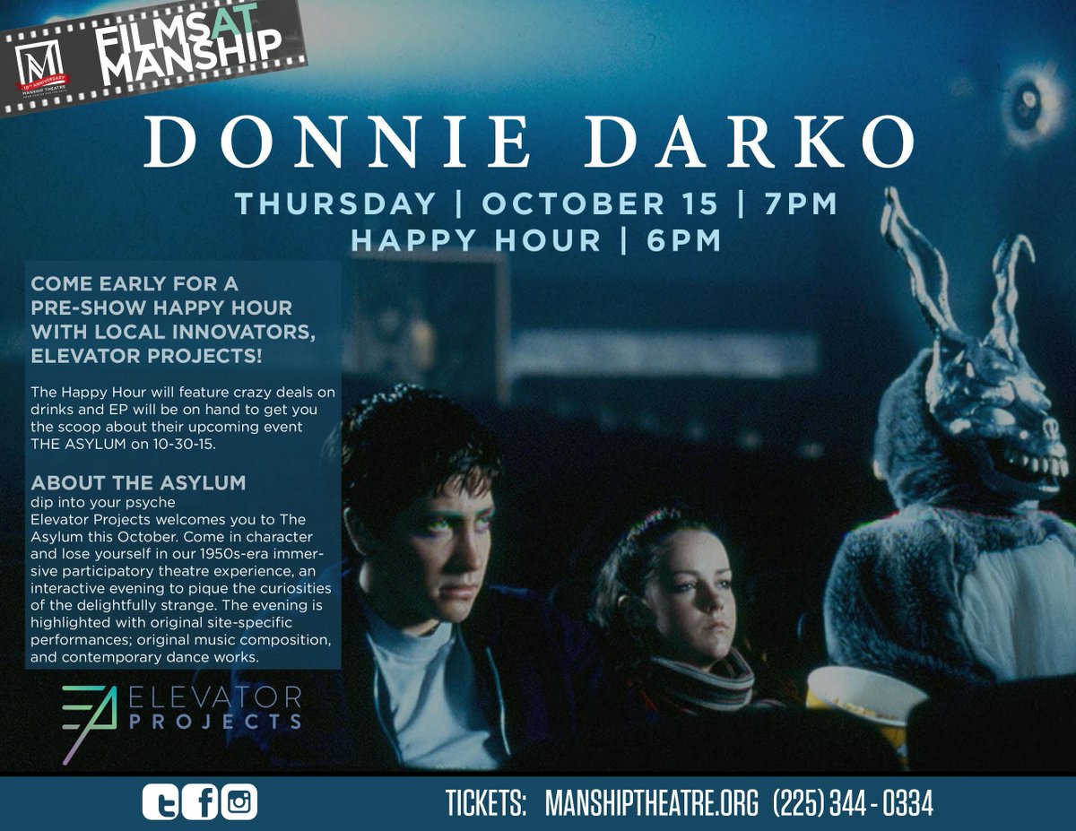 October 15, at <a href="/ManshipTheatre/">Manship Theatre</a>, ask us more questions about The Asylum!