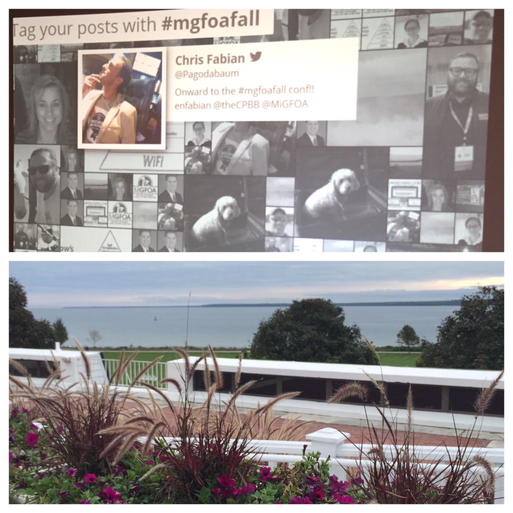 enfabian's tweet photo. Hard to tell which is better view @MiGFOA #mgfoafall... @TweetBeam or lake? http://t.co/zFWnlJeVLn