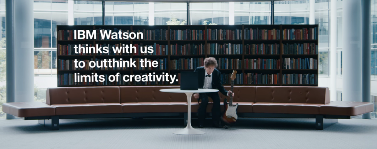 Ogilvy's tweet photo. Bob Dylan &amp; IBM Watson on Language #ClientWork for @IBM http://t.co/OFV9FEWj13 http://t.co/0xogI4ymbJ