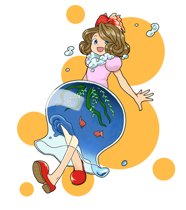 金魚鉢のtwitterイラスト検索結果 古い順