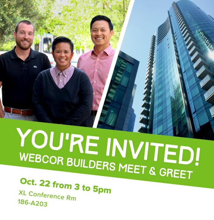 WebcorBuilders's tweet photo. Come join us for the Cal Poly SLO CM Department Meet & Greet! #WebcorBuilders http://t.co/iqohzIGRsS