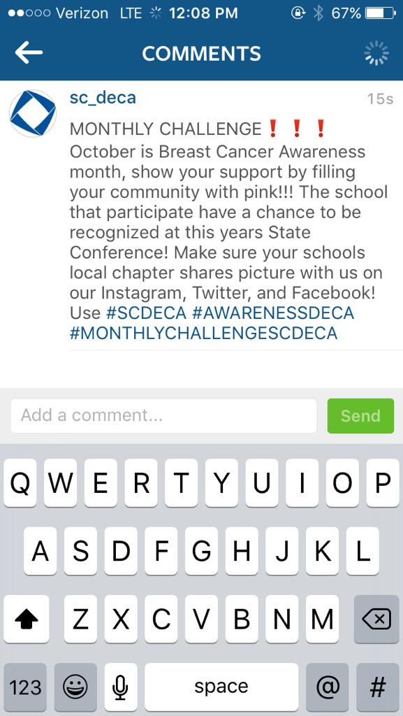SCDECA's tweet photo. OCTOBERS MONTHLY CHALLENGE❗️❗️❗️❗️❗️❗️❗️ http://t.co/Ip3boBuVbN