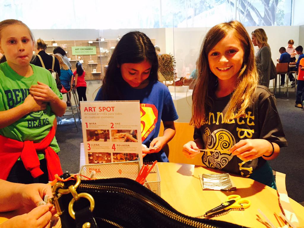 Bennett Bears making art at the DMA! #BennettBears #Bennett4thgrade