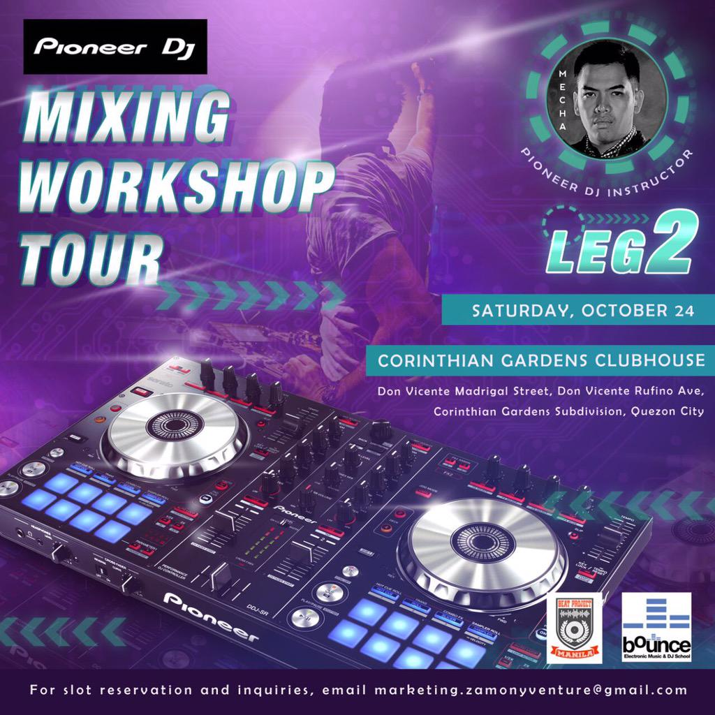 Pioneer_Ph's tweet photo. See you at our next leg. #PioneerDJ #MixingWorkshop. #Pioneerph http://t.co/IodKaRQTSh