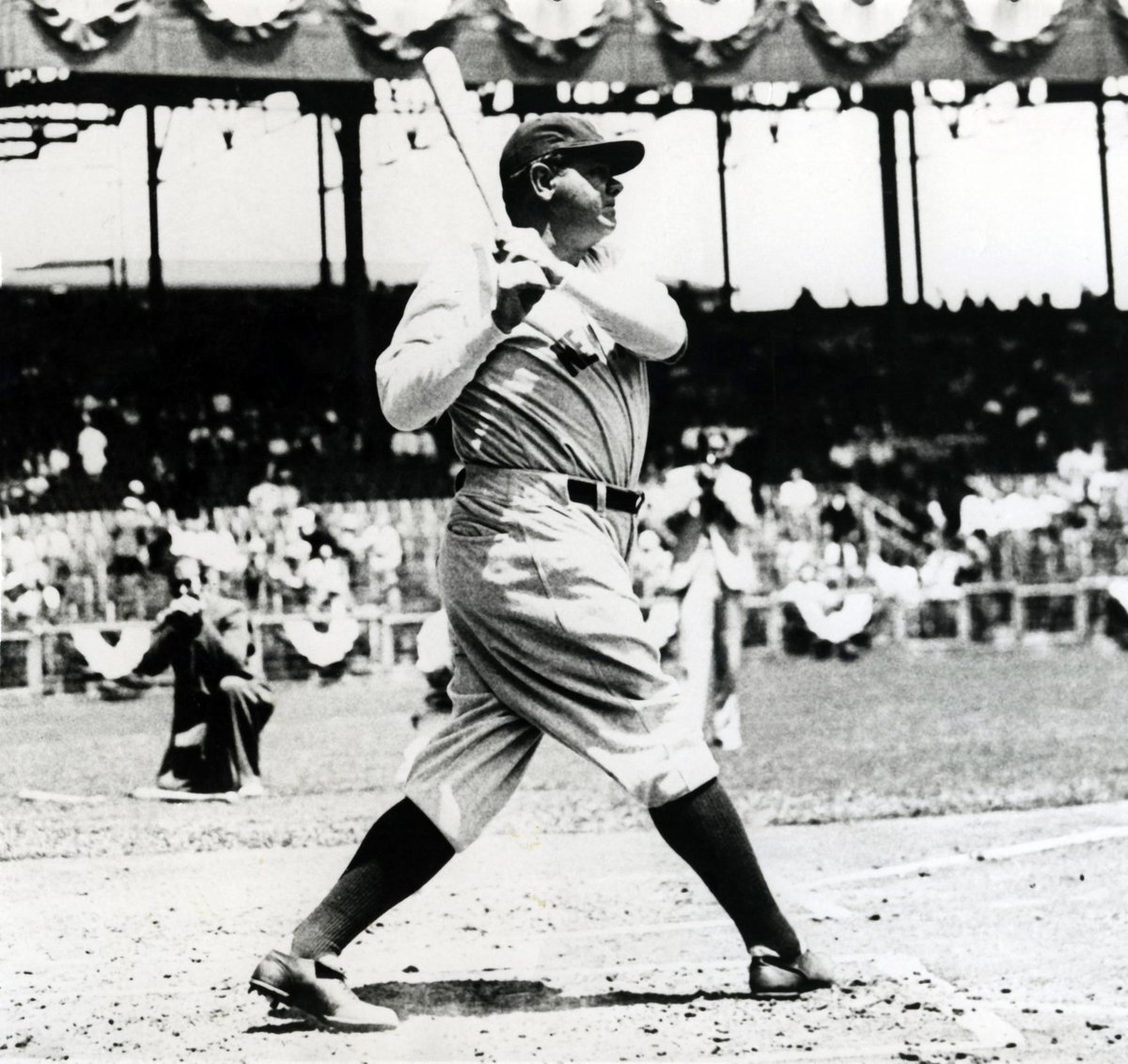 On this day 89 years ago, Babe Ruth became first player to hit 3 HR in a Wo...