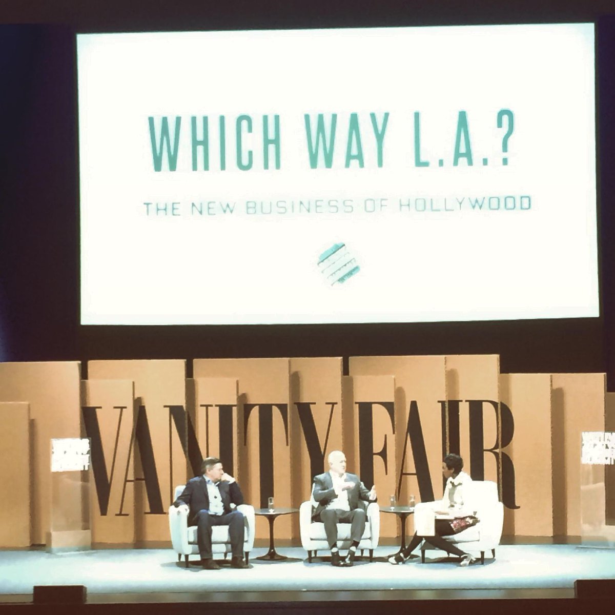 NDreymann's tweet photo. Ted Sarandos, chief content officer of Netflix, isn't "anti-theater," he's "pro-movie" #VFSummit http://t.co/FifJS2EeXW