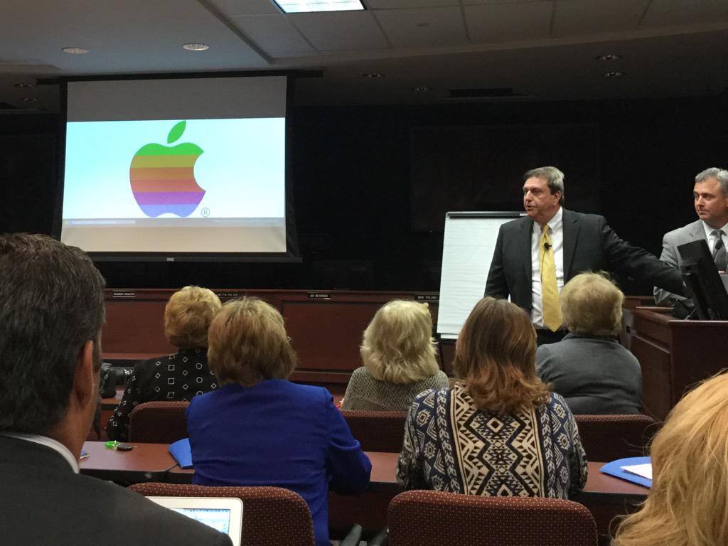 JBlackEdTech's tweet image. Randy Watson discussing the incredible resources that Apple provides! #OPSEdTech