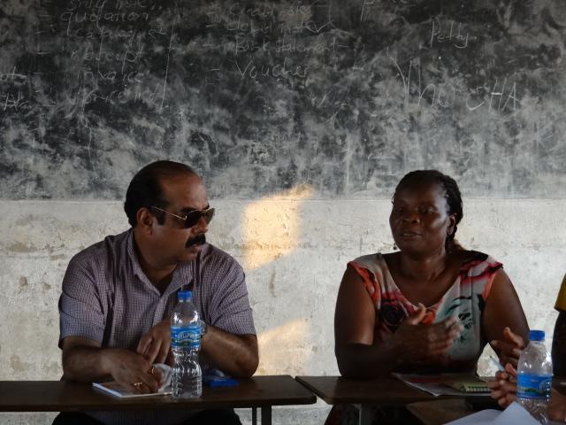 UNFPA_Zimbabwe's tweet photo. The #H4plus global team debriefs with national govt &amp; implementing partners after a very successful mission to #Mbire http://t.co/FaUq5w40nA