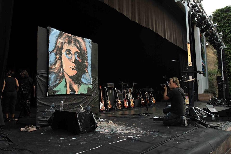 GregoryAdamson's tweet image. Looking forward to performance #painting on 10/9 for the #JohnLennon 75th Birthday Milestone Celebration in Hollywood