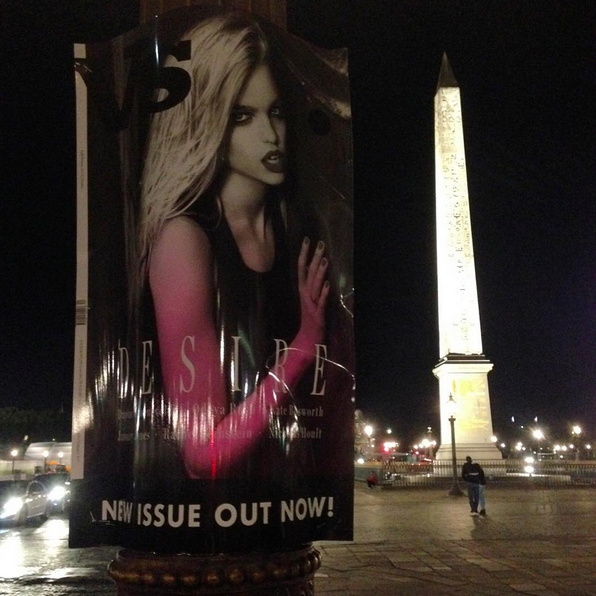 vsmag's tweet photo. Daphne by night! @DaphneGroenevel #PFW #Paris #Desire #FW15 #Magazine #ParisFashionWeek #Fashion http://t.co/lTkJEB4lOX