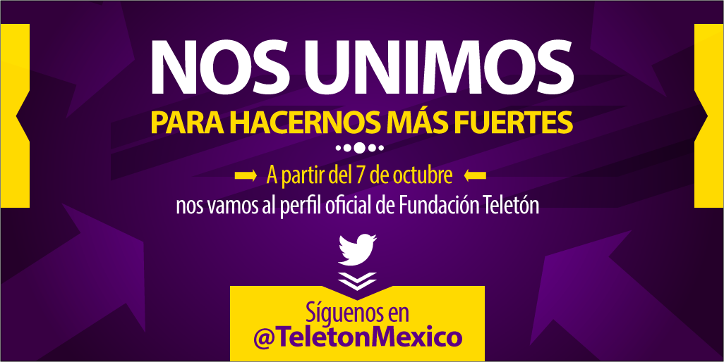 Vamos a seguir escribiendo historias juntos.   Síguenos en <a href="/TeletonMexico/">Teletón México</a>