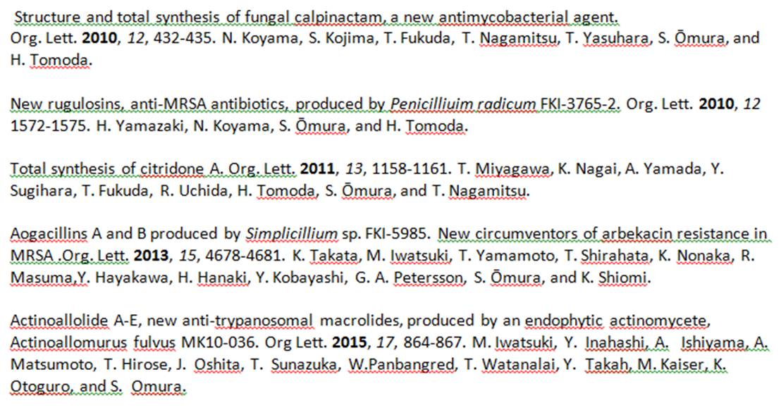 J Org Chem Org Lett Ol Congratulates Satoshi Omura On Sharing The 15 Nobel Prize For Medicine We Are Proud To Have Published His Work Http T Co 4sgi47bp5l