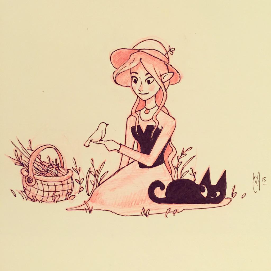 angrypotato's tweet photo. Last three inktobers.. Piper and Cat goin on adventures! #magiclost https://t.co/7Qo2sYufT5 http://t.co/SL6PrH5XYb