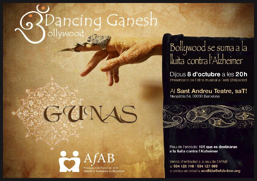 afab_bcn's tweet photo. Bollywood al @sat_teatre per lluitar contra l'#Alzheimer, dijous: http://t.co/2Rt2UpglrH  @Ofvoluntariatsc http://t.co/9xAzY1a62C