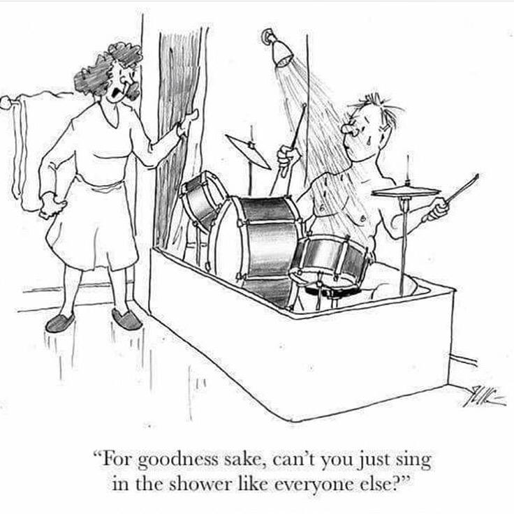 vicfirth's tweet image. Shower like a drummer...

#DrummerProblems #VicFirth