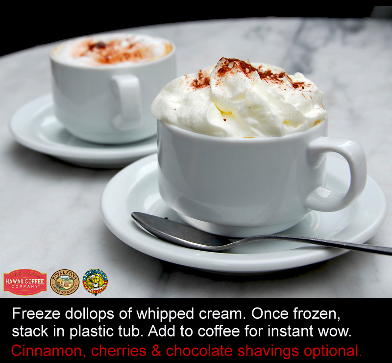 HawaiiCoffeeCo's tweet photo. Easy coffee treat. #TipTuesday #HawaiiCoffeeCompany http://t.co/ShXbgA6wMr
