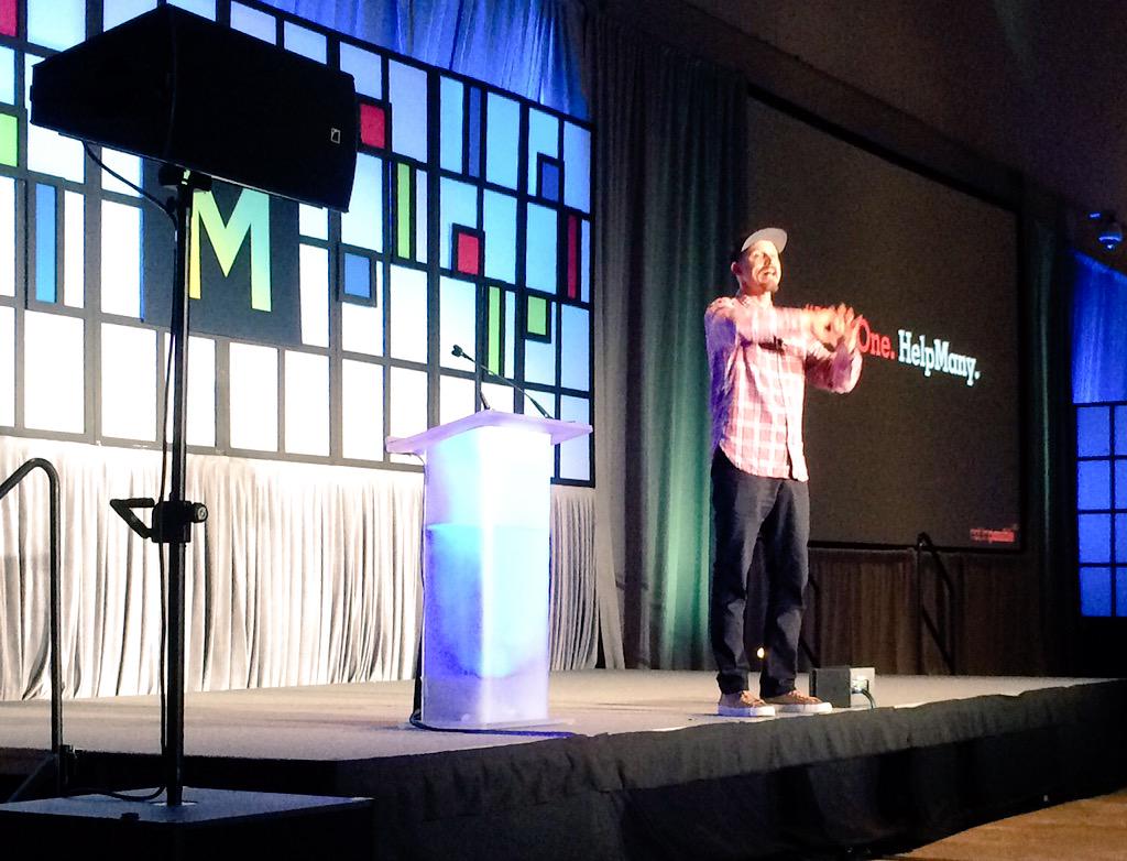 FutureXBoston's tweet image. #HelpOne Help Many. Incredible and inspiring keynote by @MickEbeling of @NotImpossible #FutureM15