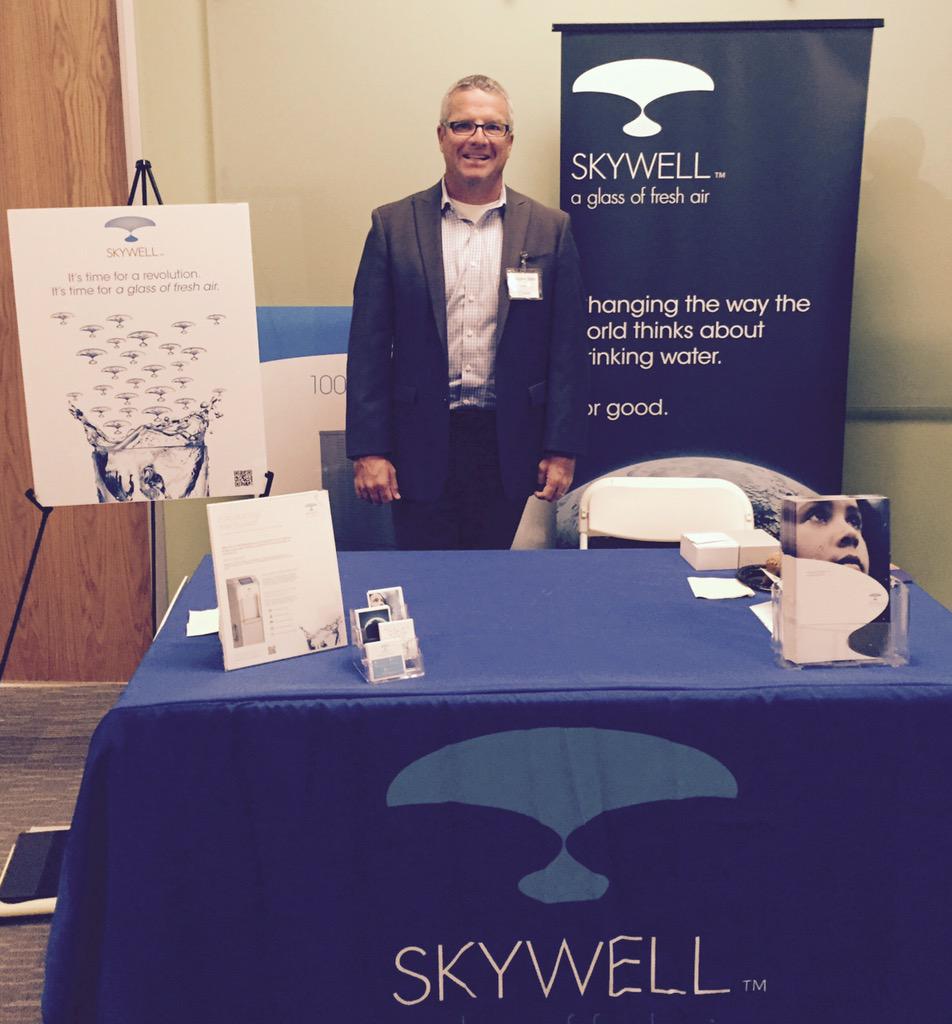 SkywellWater's tweet image. We&apos;re live! Come chat water tech with us at table 16 #cleantechoc @Cmackskywell  @UCIrvine @UCICove @CleanTechOC