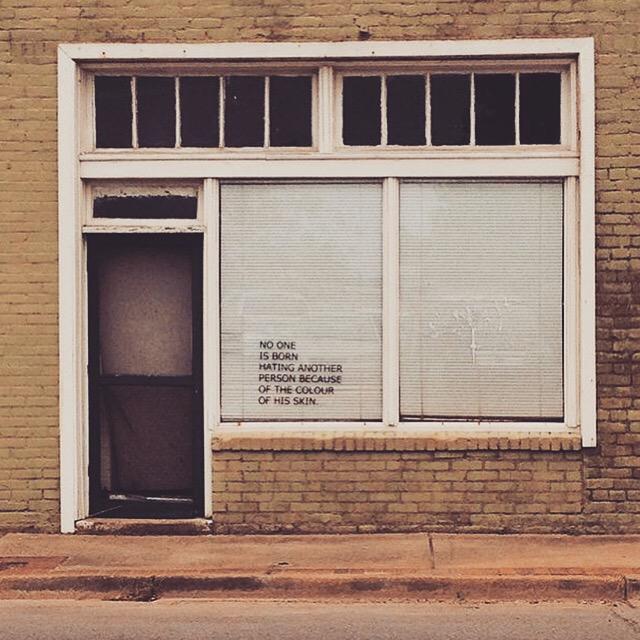 "No one is born hating another person because of the color of their skin." #downtown #Hattiesburg 📷:<a href="/eclaire1990/">Claire Sanguinetti</a>