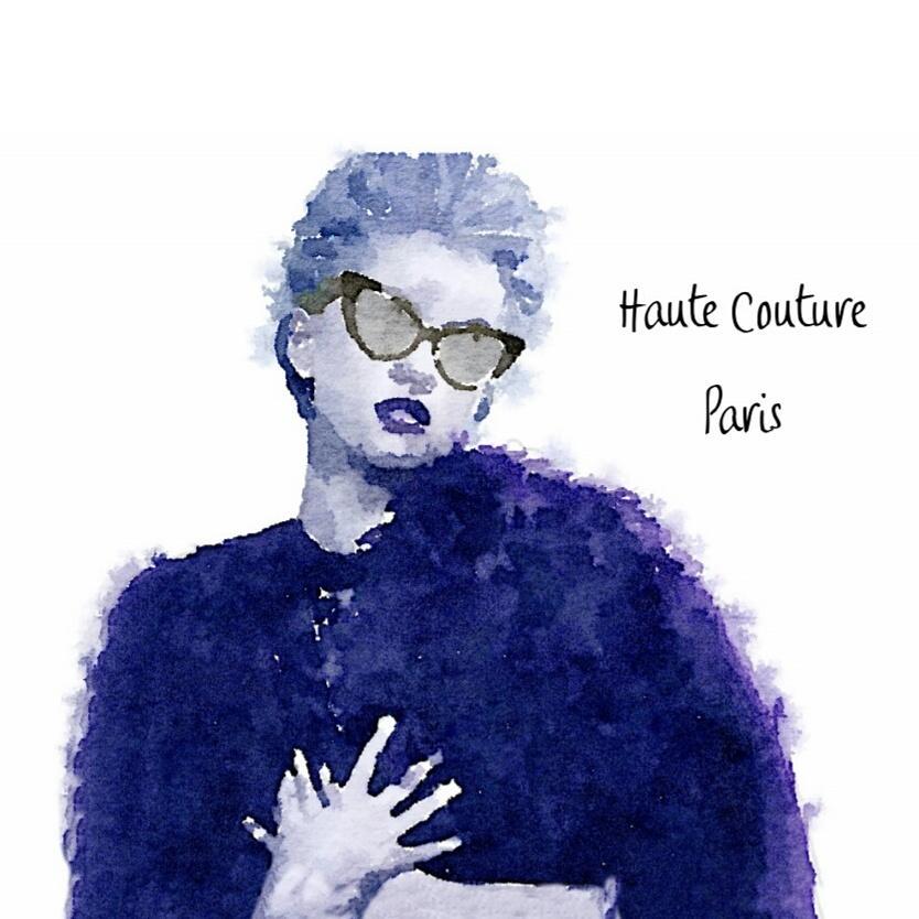 hello_tknotes's tweet image. Can't get enough of #ParisFashionWeek! Sketching some watercolors inspired by runway looks! #jetaime