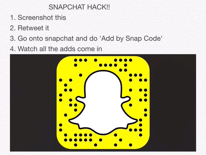 Snapchat: KingAmor17 repost SC hack gain friends ⬇️⬇️😱 http://t.co/WlNkNkIUfS