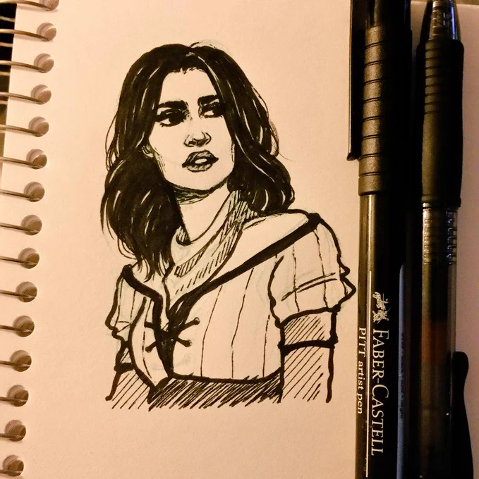 i can't commit fully to #inktober but here is a tiny bethany as a 6-day-late compromise offering #dragonage2 