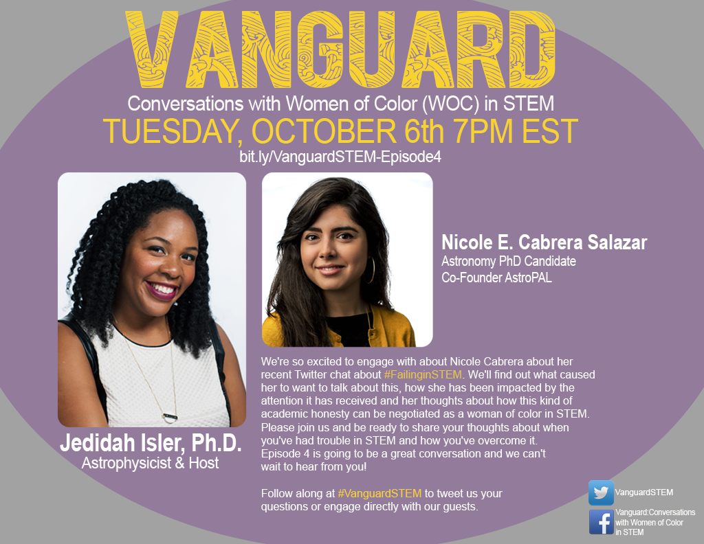 VanguardSTEM's tweet photo. Are you going to watch TONIGHT's episode of #VanguardSTEM? We're talking #FailinginSTEM. Can't wait to see you! 7p ET http://t.co/xsVi6FBZrU
