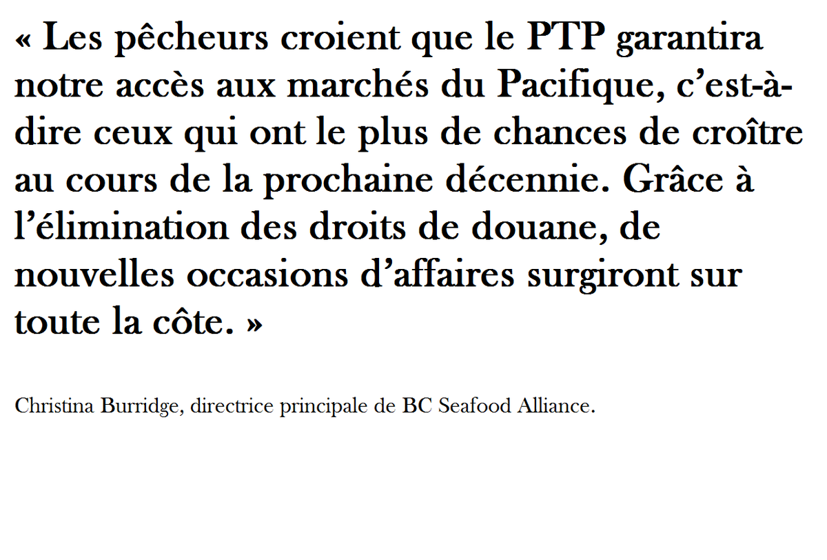 HonEdFast's tweet photo. See what the BC Seafood Alliance is saying about the benefits of the #TPP http://t.co/oJadyyLjSF