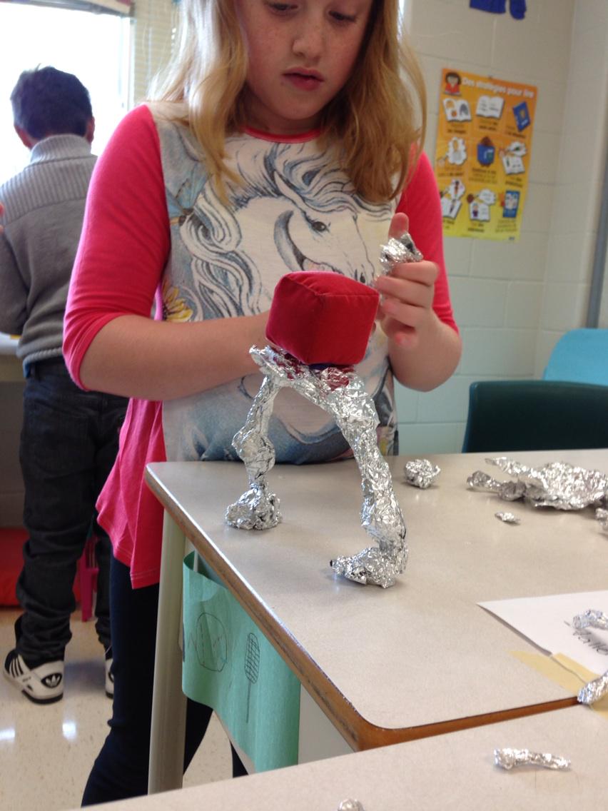 MmeGarvey's tweet image. Make a structure that will hold a bean bag. Must be 12 cm tall! @OCSB_StAnne #makerchallenges