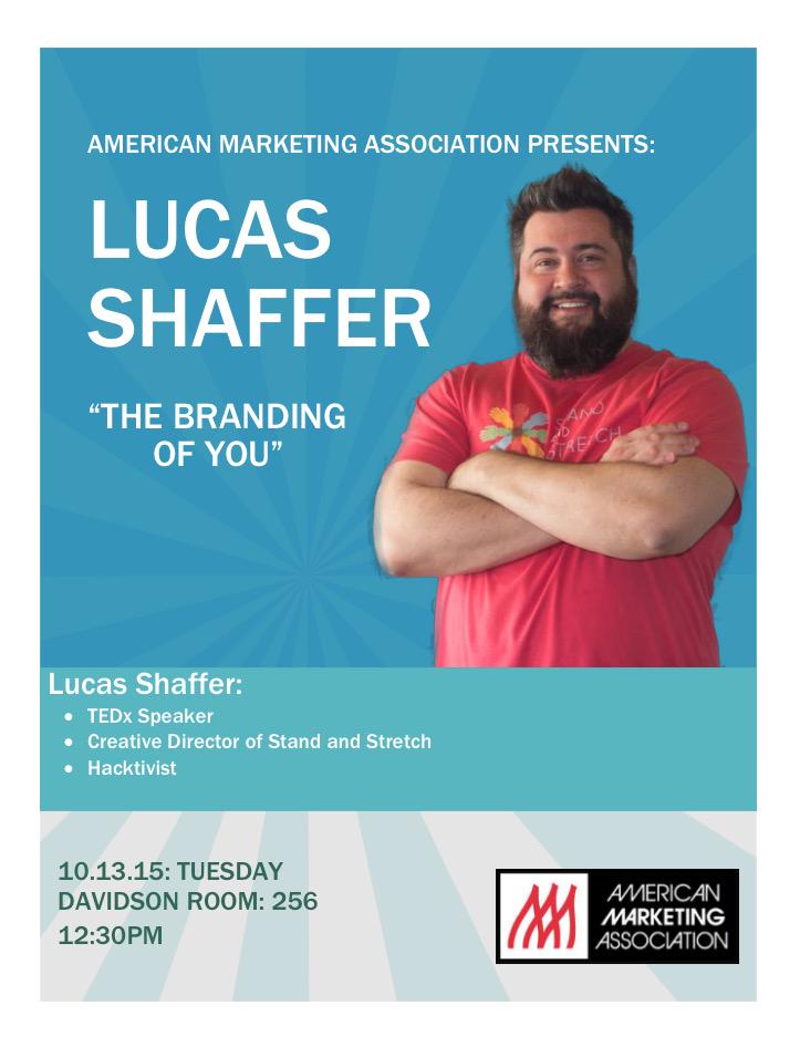 CSUAMA1's tweet image. Guest Speaker, Lucas Shaffer, will be sharing some great insights about Marketing! You DON&apos;T want to miss it!