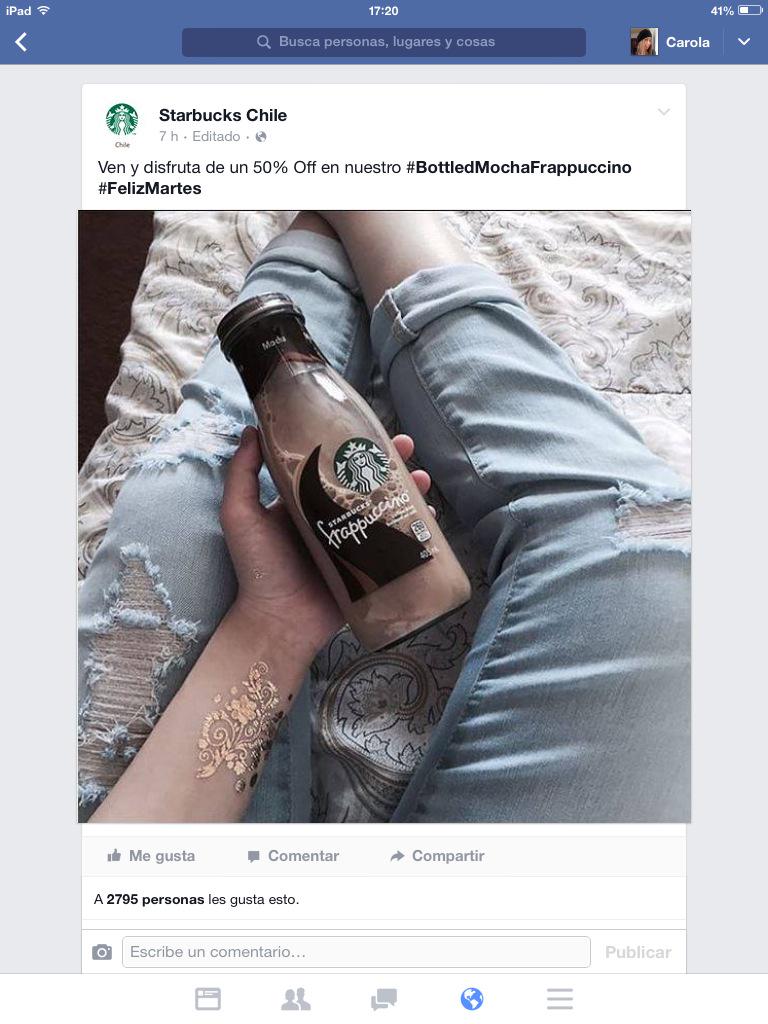 carolalet's tweet photo. Estoy en @Starbucks en #Santiago y me dicen q esta promo no existe! Como lo solucionamos? http://t.co/p8BCfSlvj1