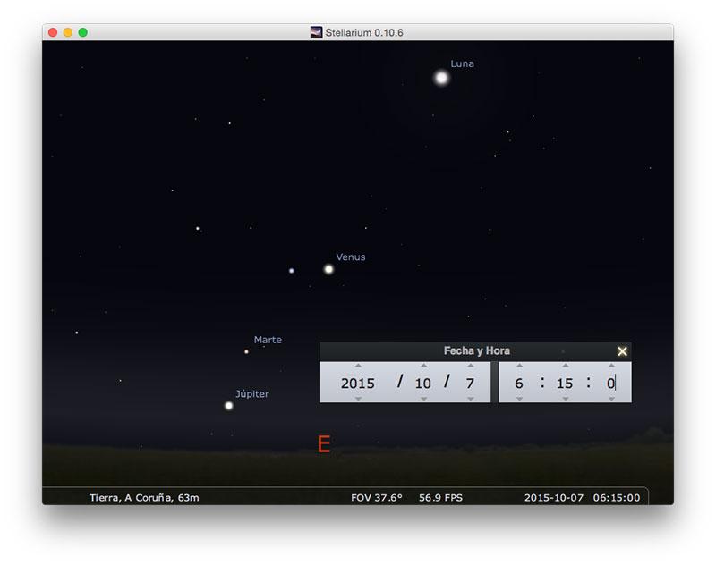 Marte, Júpiter, Venus y la Luna al amanecer #Ciencia microsiervos.com/archivo/cienci…
