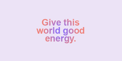 thync's tweet image. Give this world good energy. / #thync