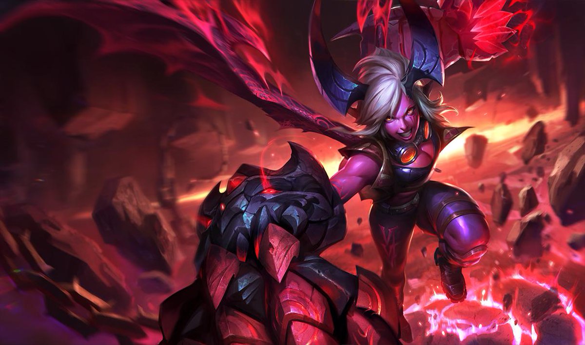 moobeat's tweet image. Demon Vi splash art #PBE