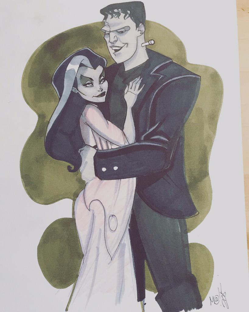 TowMathew's tweet image. drawing like crazy today #Halloween #HarleyQuinn