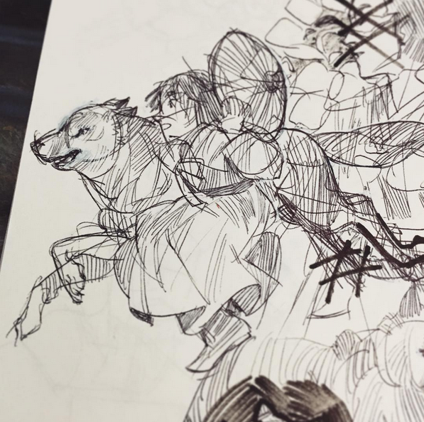 Ballpoint pen should be allowed for inktober, amirite???? 